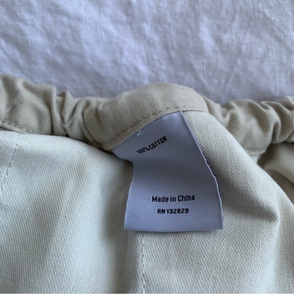 NWT Helsa Workwear Drawcord Maxi Skirt Ecru Revolve Cotton Beige Drawstring - Picture 10 of 11